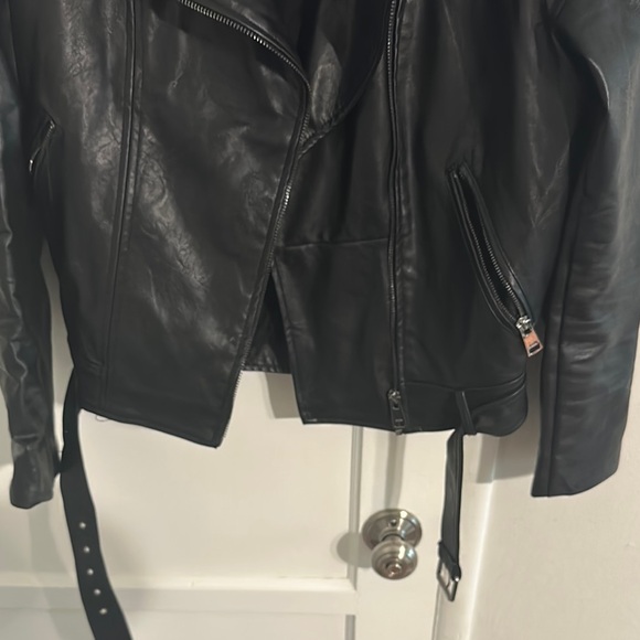 Elodie Black Faux Leather Jacket - Picture 3 of 4